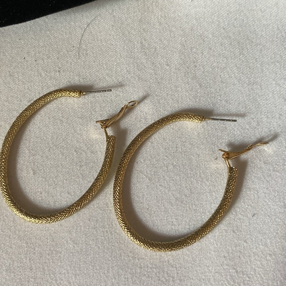 Golden Oval Hoops - Picture 4 of 4